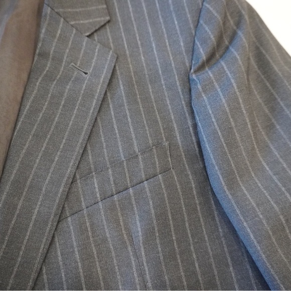 Armani Collezioni Grey Pinstripe Suit - Picture 7 of 16